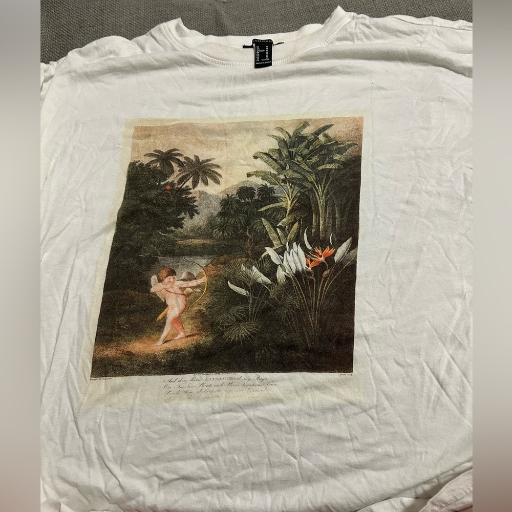 Forever 21 Cream T-Shirt